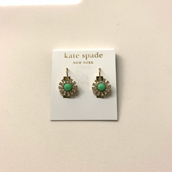 Kate Spade Blue Floral Drop Earrings
